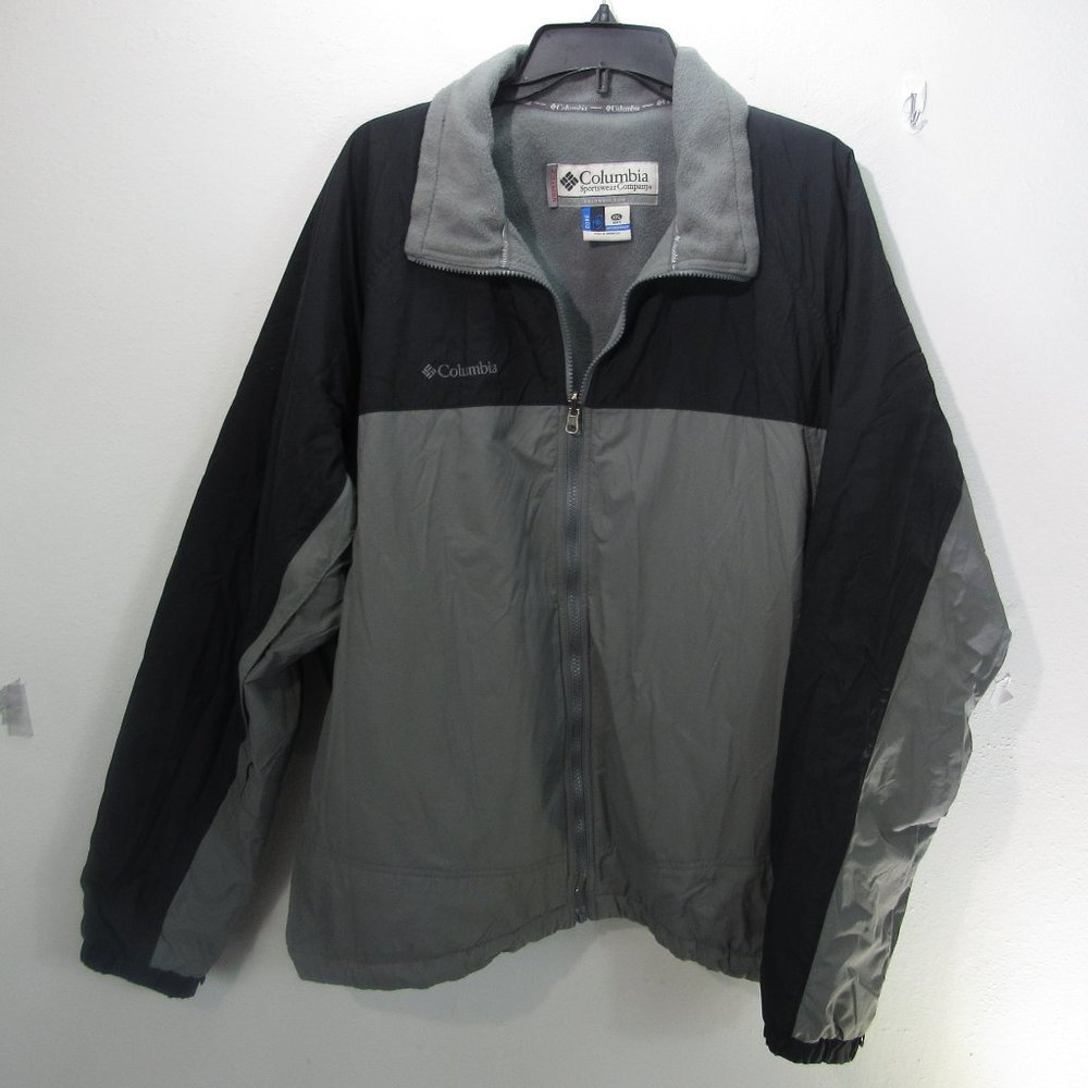 😀Men's Columbia Jacket Gray XXL Great jacket
